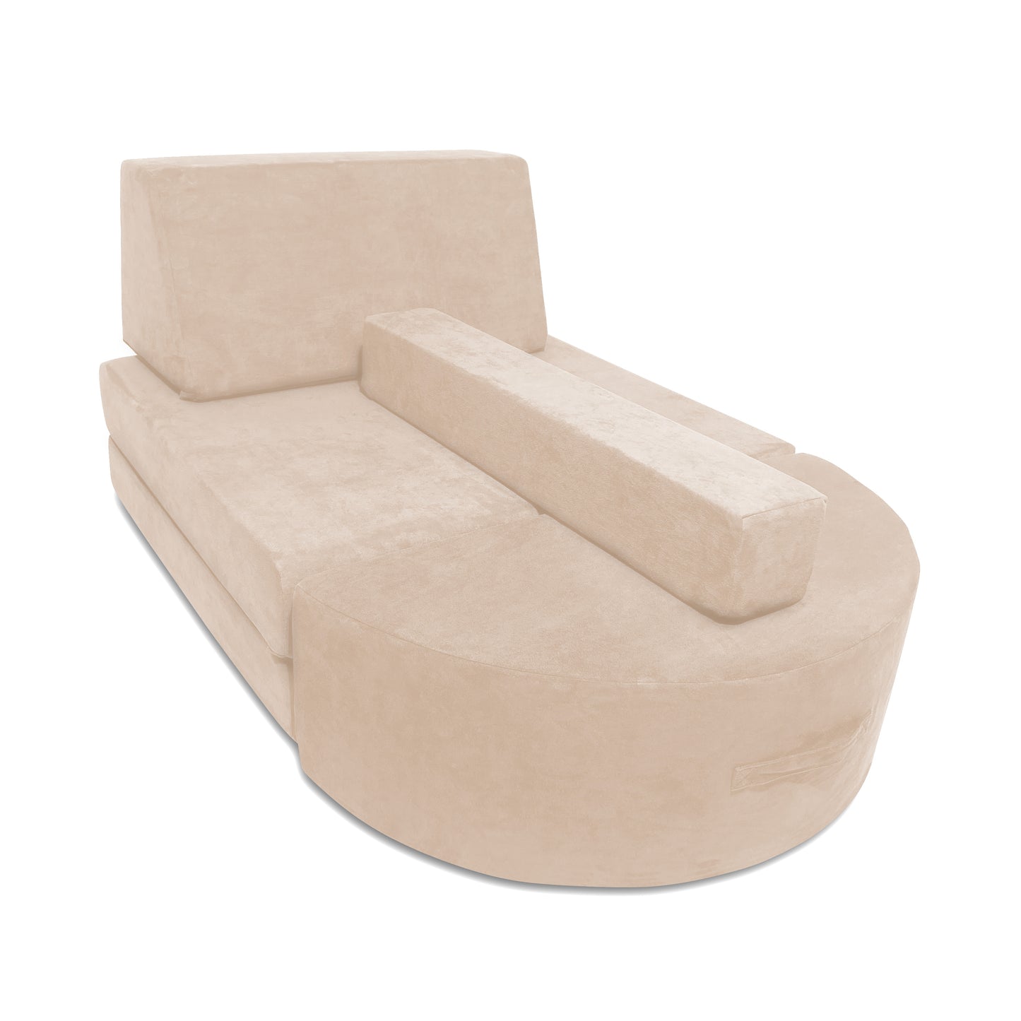 Mod Blox 5 Piece Soft Furniture Playset Modular Microsuede Foam Play Couch for Creative Kids