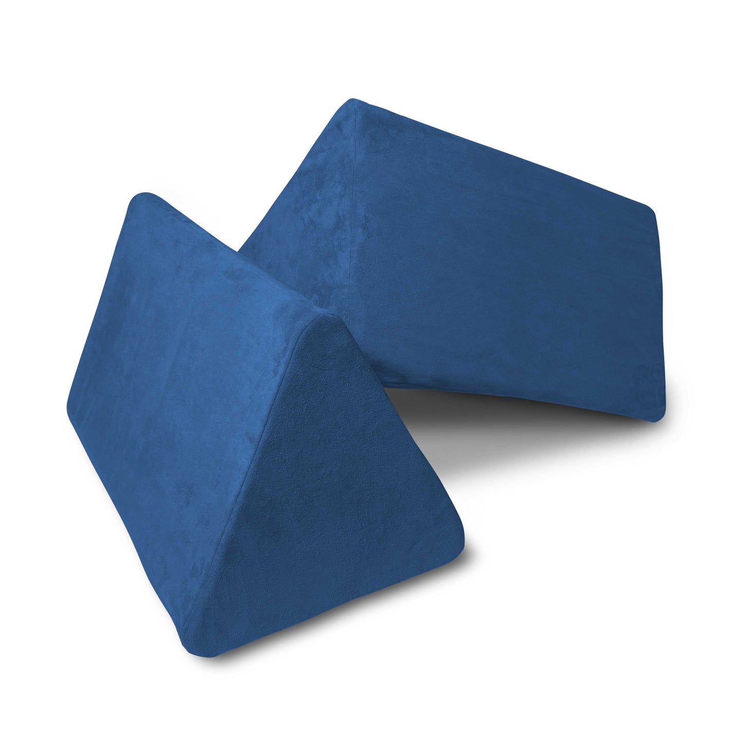Mod Blox 2 Triangle Wedge Pieces Add-On for Soft Furniture Playset Modular Microsuede Foam Play Couch for Creative Kids