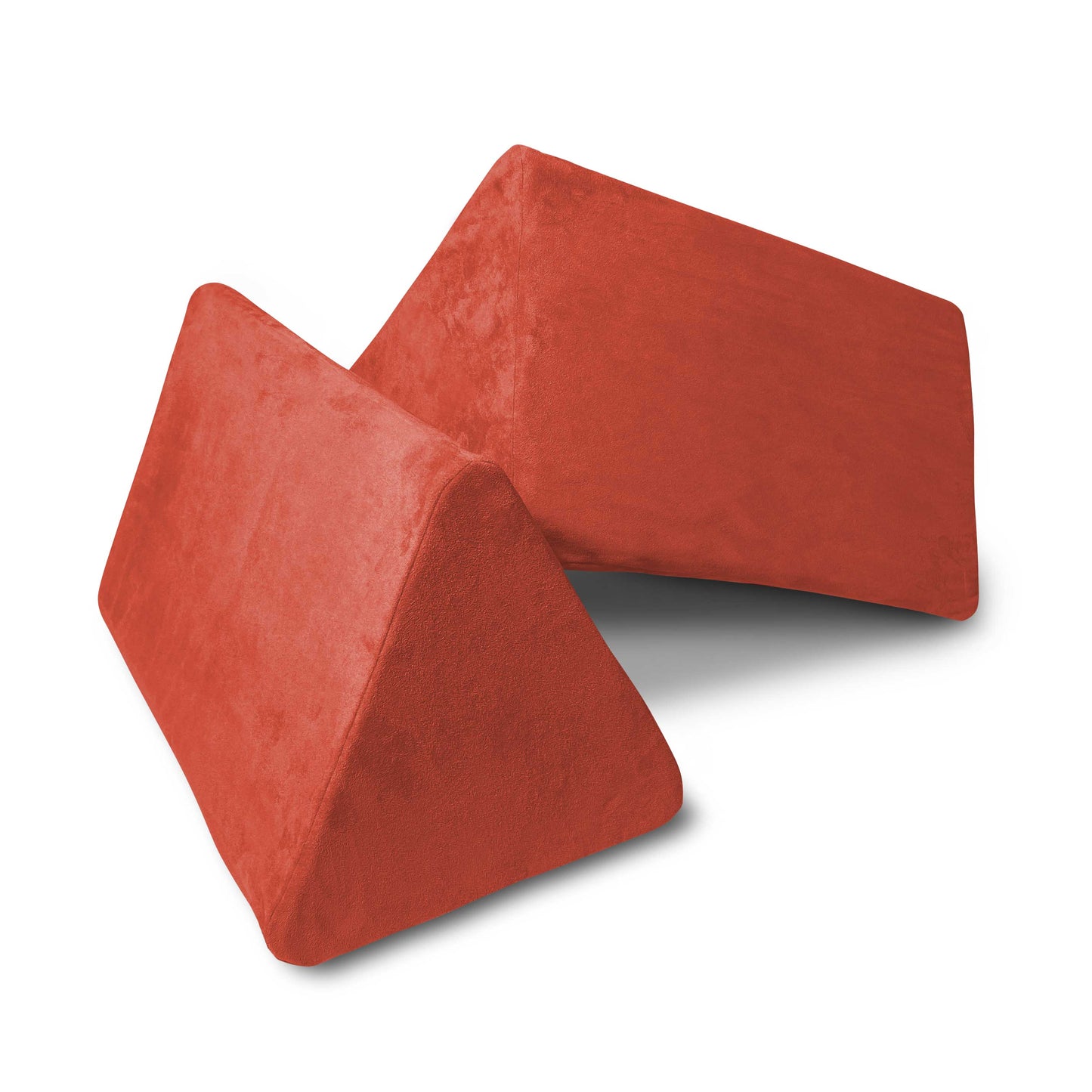 Mod Blox 2 Triangle Wedge Pieces Add-On for Soft Furniture Playset Modular Microsuede Foam Play Couch for Creative Kids