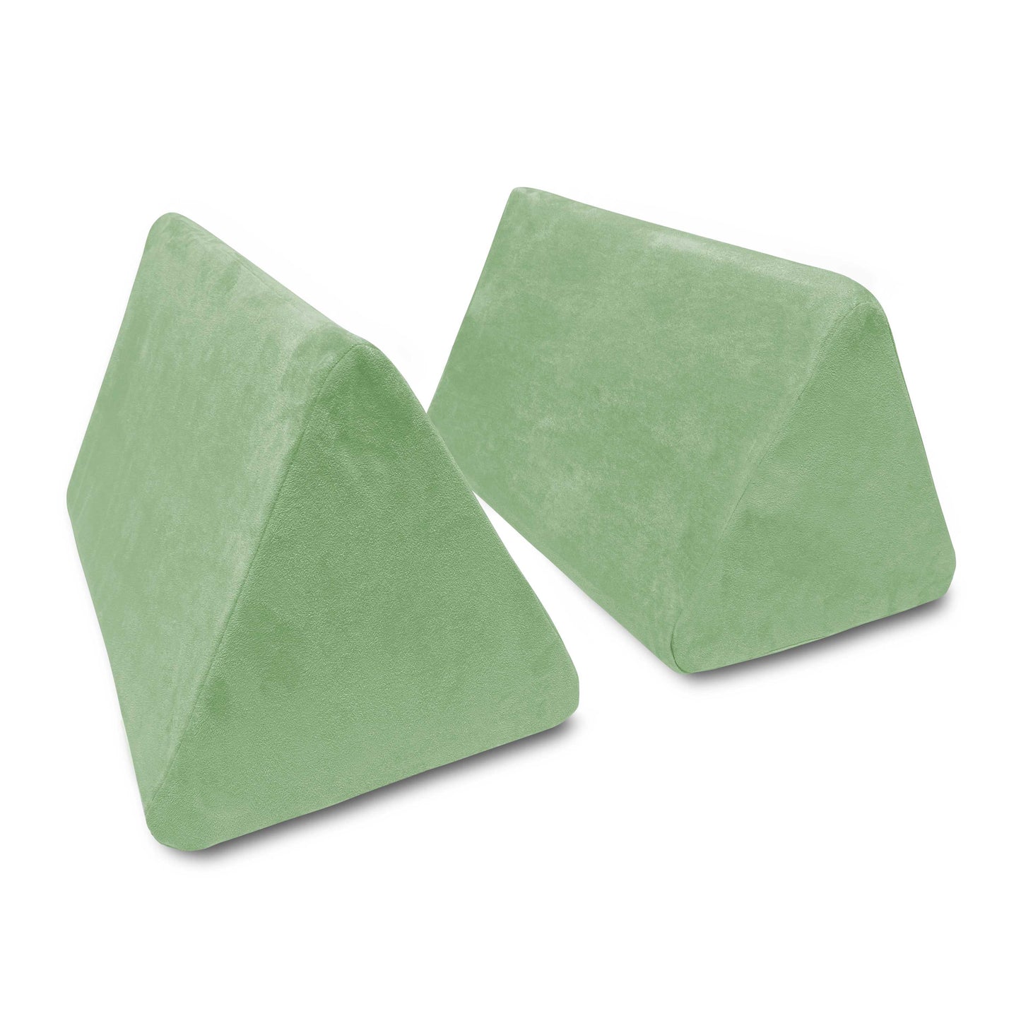 Mod Blox 2 Triangle Wedge Pieces Add-On for Soft Furniture Playset Modular Microsuede Foam Play Couch for Creative Kids