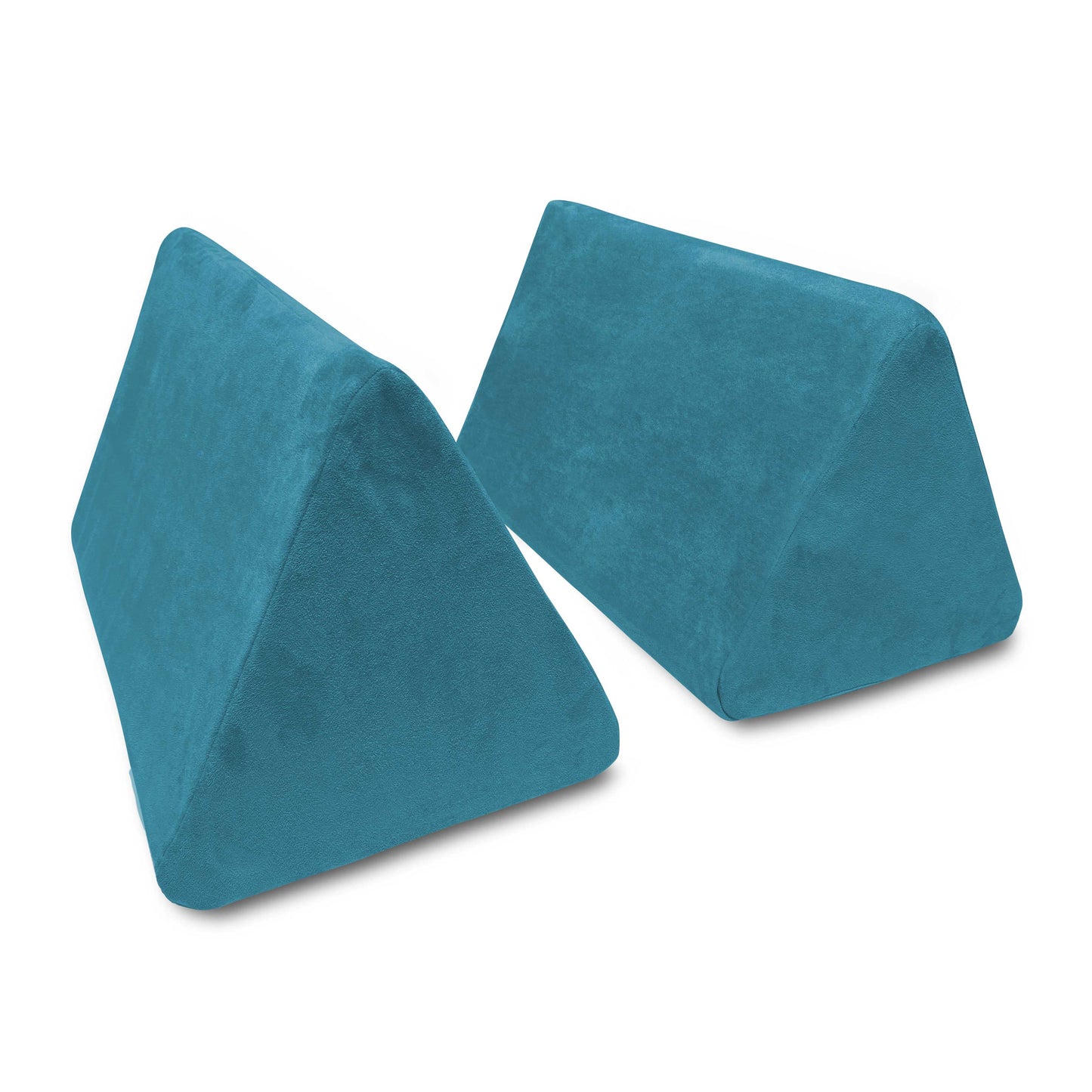 Mod Blox 2 Triangle Wedge Pieces Add-On for Soft Furniture Playset Modular Microsuede Foam Play Couch for Creative Kids