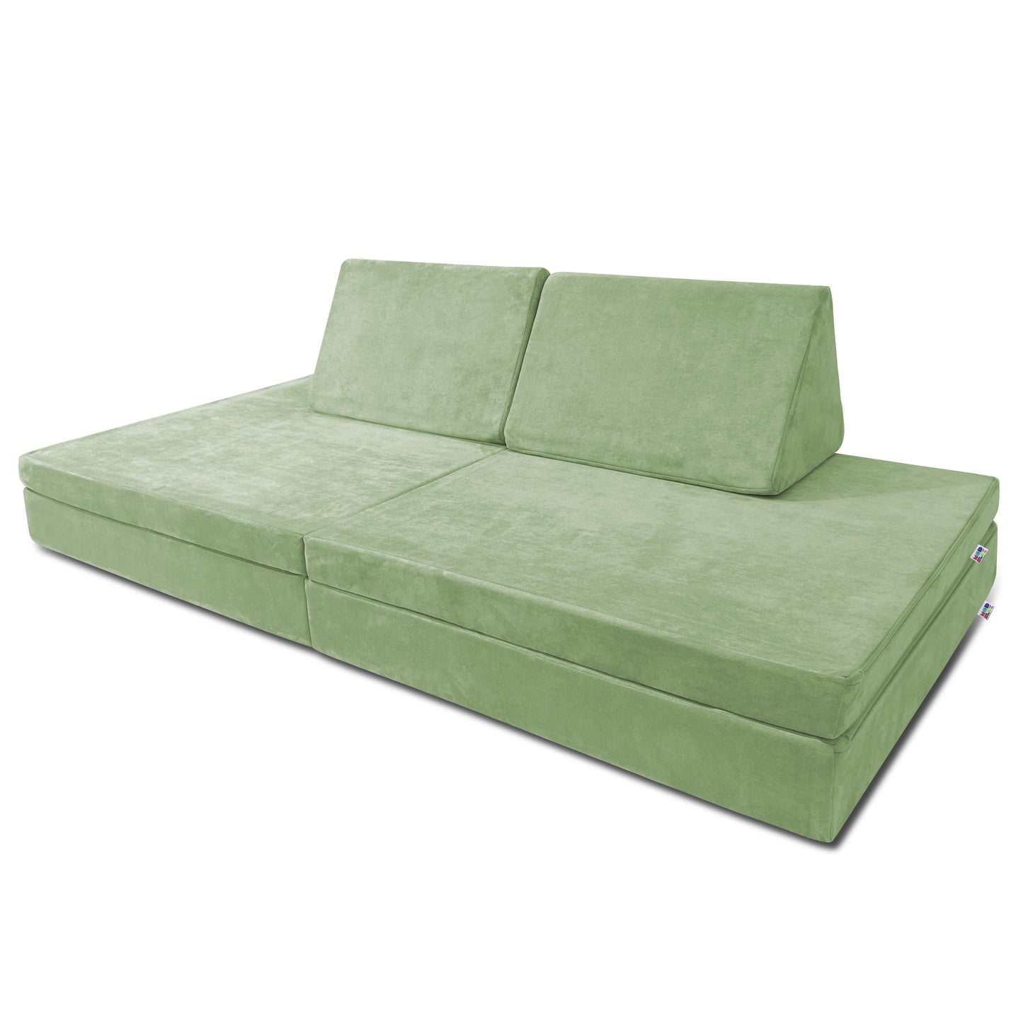 Mod Blox 6 Piece Soft Furniture Playset Modular Microsuede Cover Set for Foam Play Couch for Creative Kids