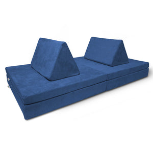 Mod Blox 6 Piece Soft Furniture Playset Modular Microsuede Foam Play Couch for Creative Kids