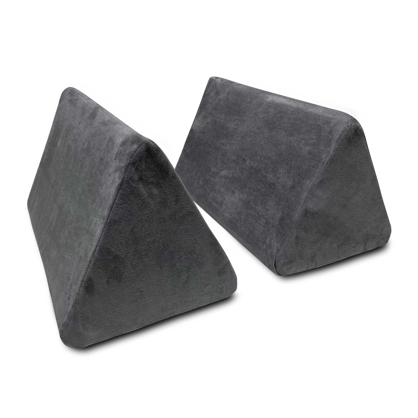 Mod Blox 2 Triangle Wedge Pieces Add-On for Soft Furniture Playset Modular Microsuede Foam Play Couch for Creative Kids