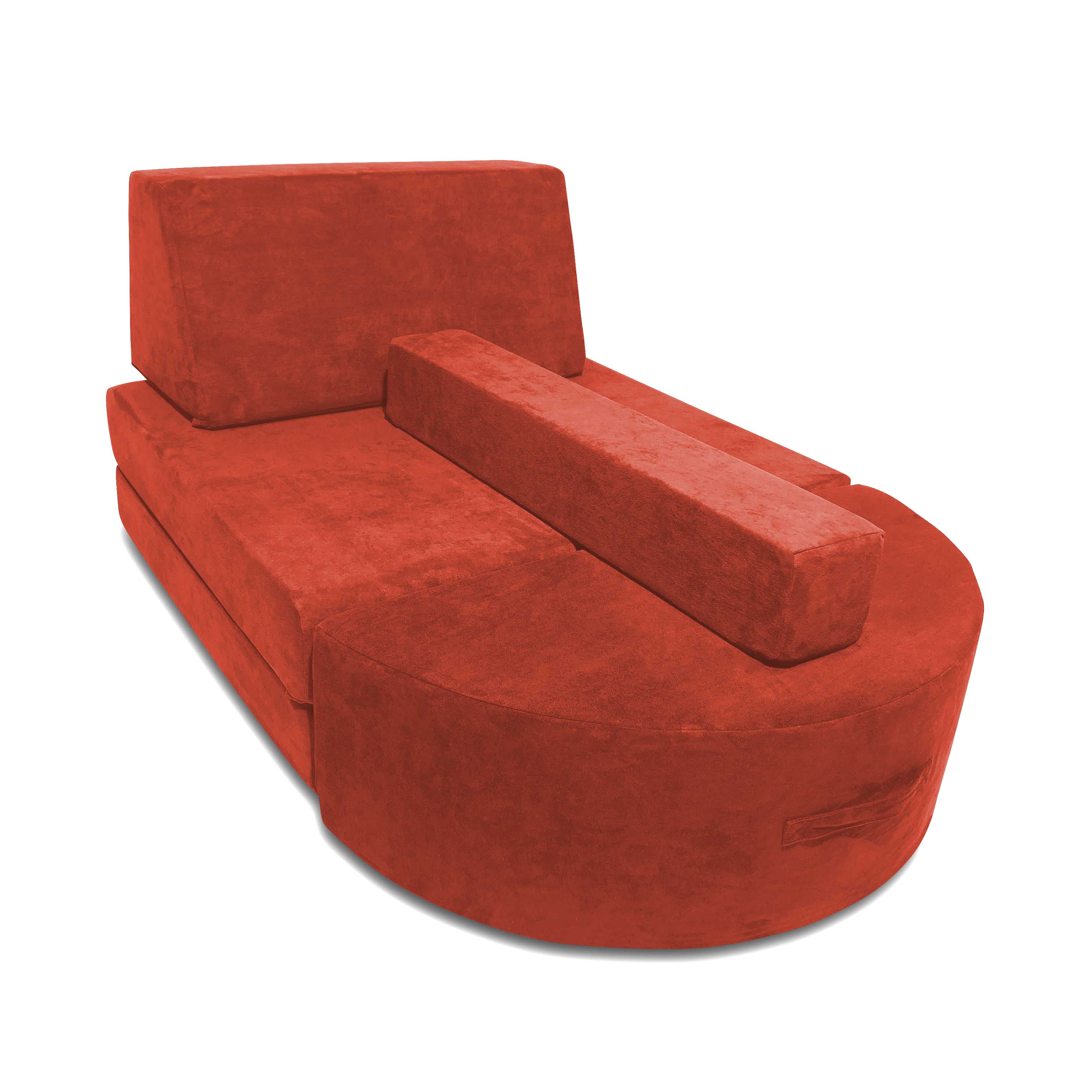 5-Piece Microsuede Modular Sofa